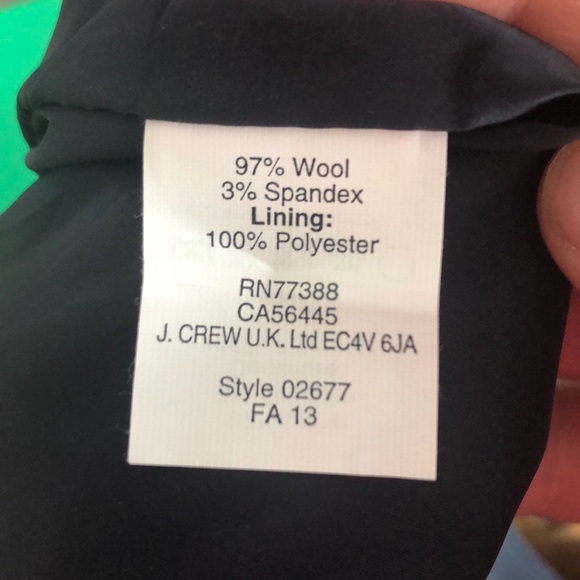 J.Crew Navy Wool Scallop Trim Mini Skirt - Picture 9 of 9